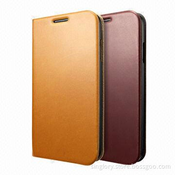 Flip Leather Mobile Cases for Samsung Galaxy Note 3/N9000 with Card Slot and Standing Function